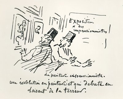 Caricature of the First Impressionist Exhibition in Paris, 